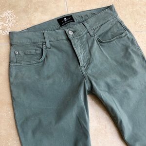 Men’s 7 for All Mankind Olive Green Pants! 31